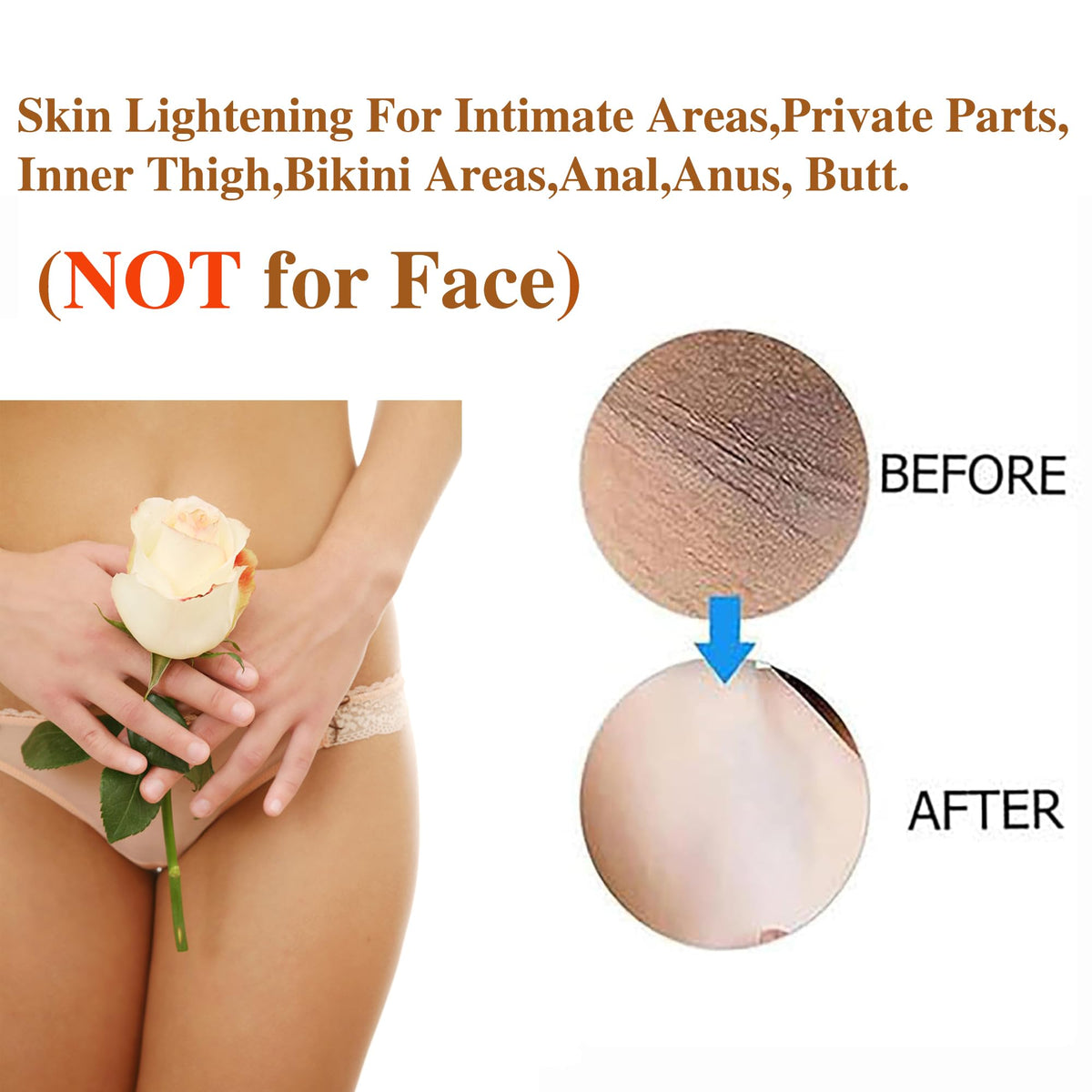 SMILEFACE used on bikini line showing discreet application and comfort