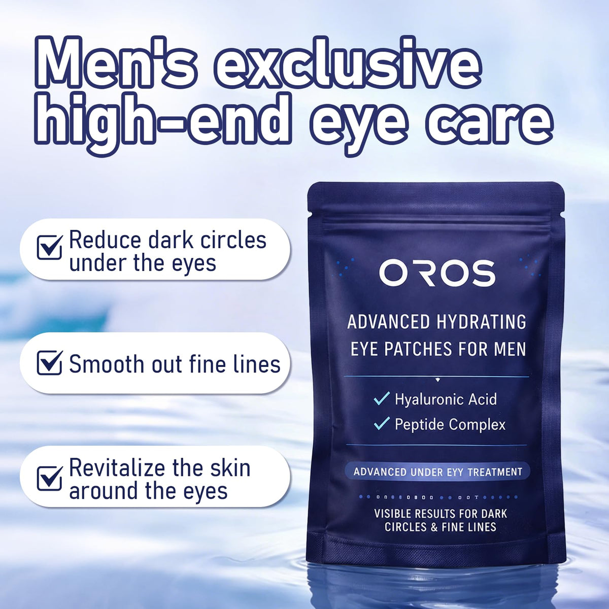 SMILEFITPRO OROS open tin with visible hydrogel patches for instant hydration benefit