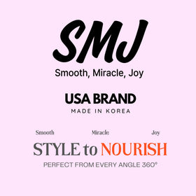 SMJ BOHO BRAID GEL clear finish on hair showing glossy, residue-free result benefit