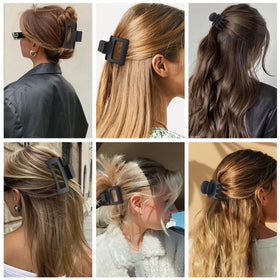 SMKSL clip securing half-up hairstyle showing neat, no-slip hold