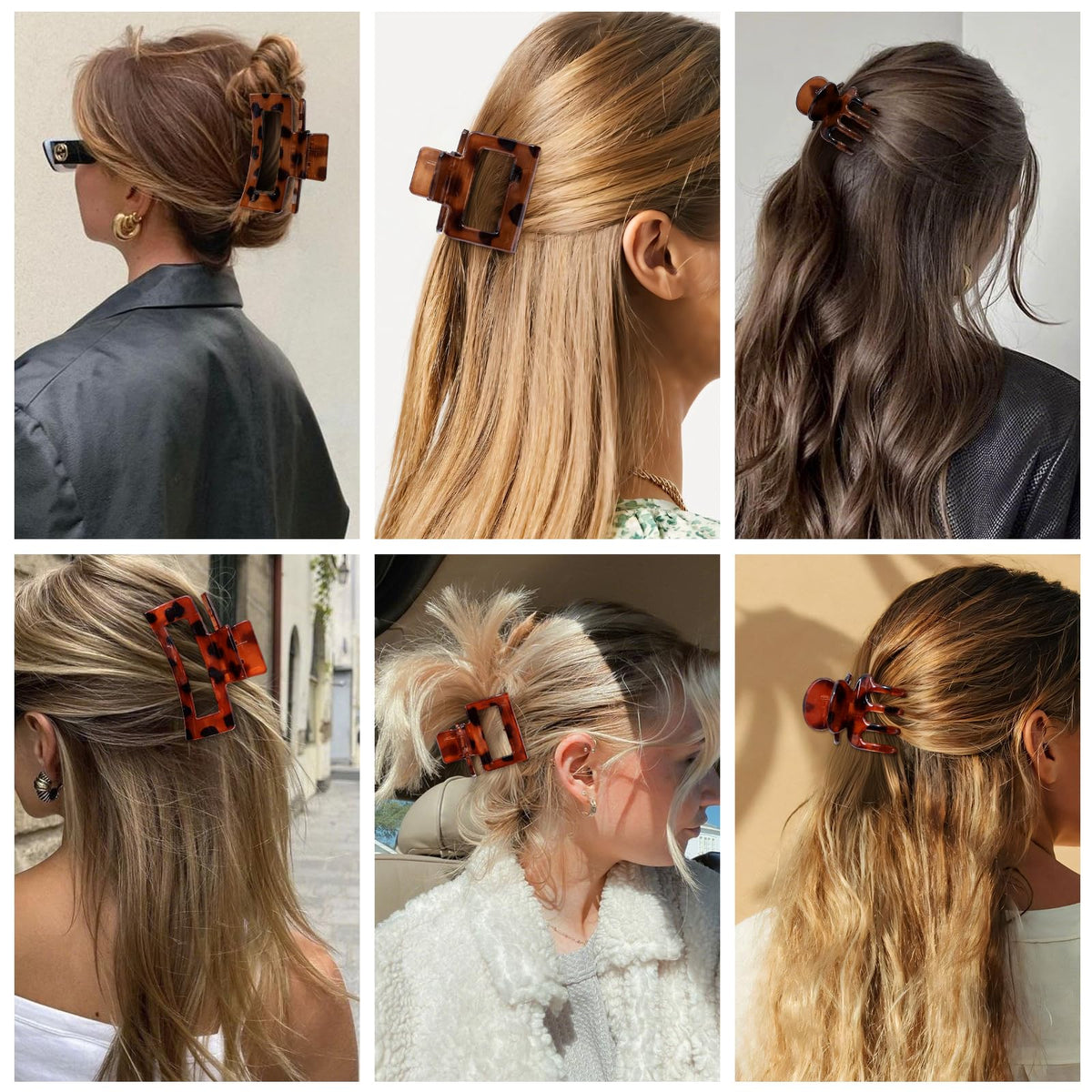 SMKSL dark tortoise clips holding an elegant updo demonstrating reliable, non-slip control