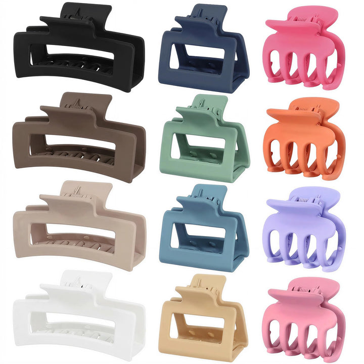 SMKSL front arrangement of 12 multicolor clips showing variety and ready styling