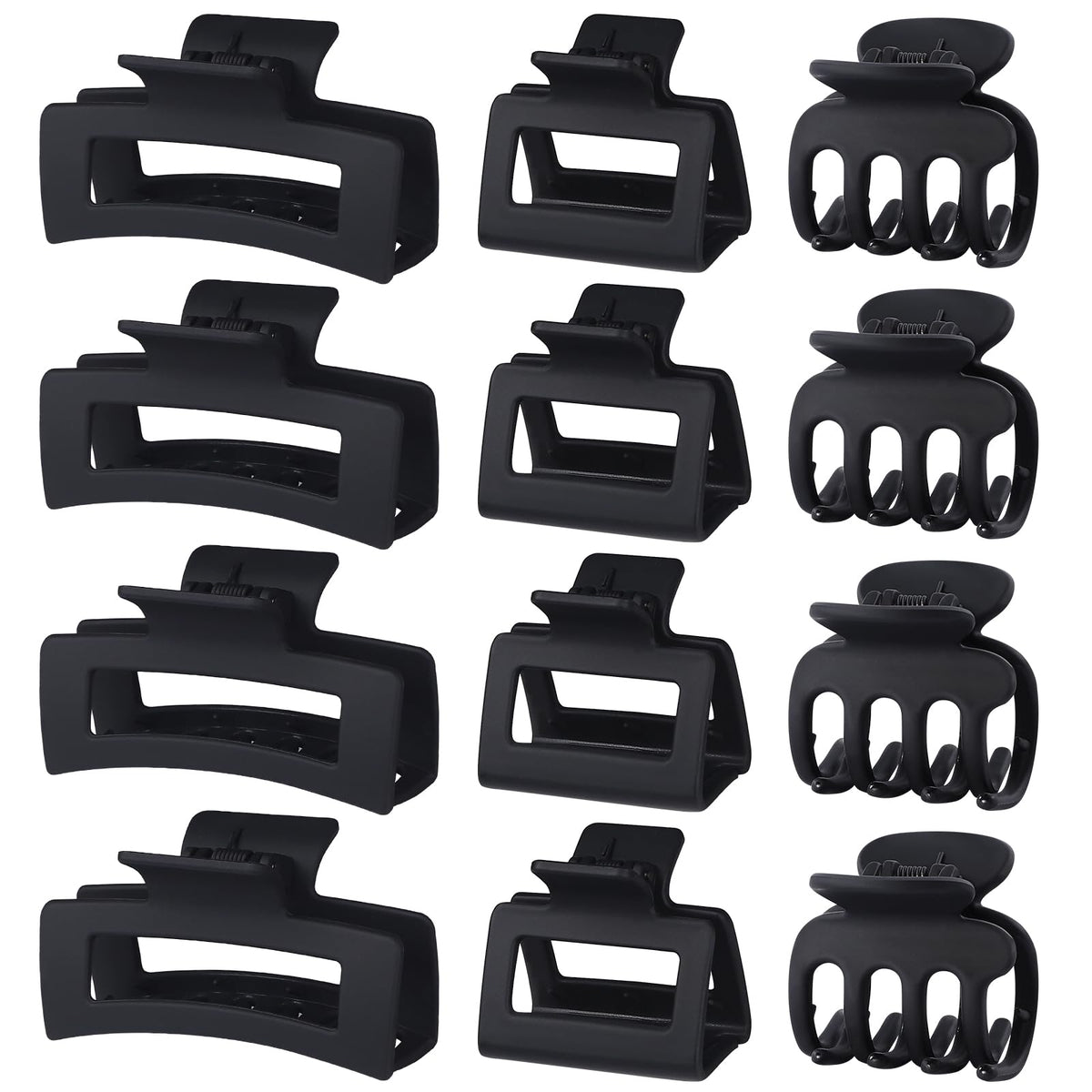 SMKSL front view of black clip pack showing all 12 pieces and variety