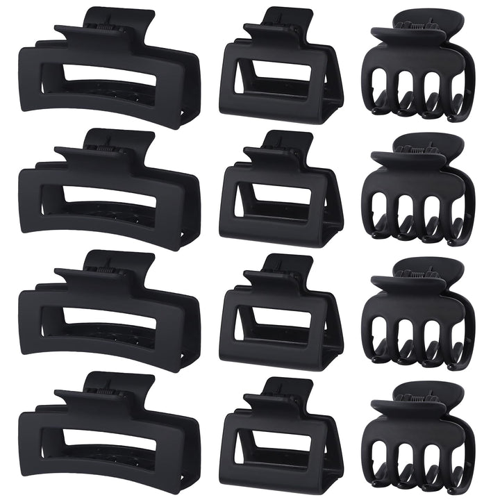 SMKSL front view of black clip pack showing all 12 pieces and variety