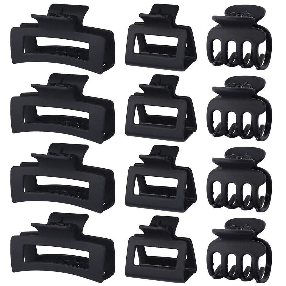 SMKSL front view of black clip pack showing all 12 pieces and variety