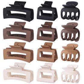 SMKSL front view of brown clip set showing neat packaging and versatile styling benefits