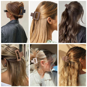 SMKSL bun hairstyle using large clip showing polished look and durable hold benefit