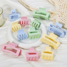 SMKSL medium square clip side view showing shape and comfort for everyday half-up styles