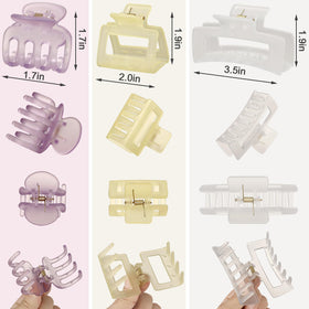 SMKSL medium square clip holding half-up style for quick mornings