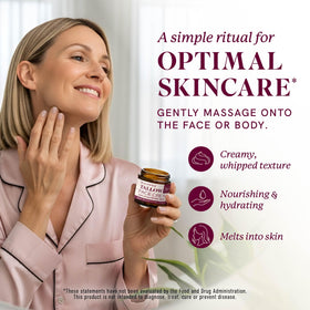 SMNutrition jojoba and sweet almond oil bottles beside balm emphasizing natural emollients