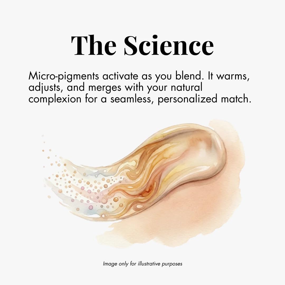 Smooche before-and-after split face showing blurred pores and smoother skin