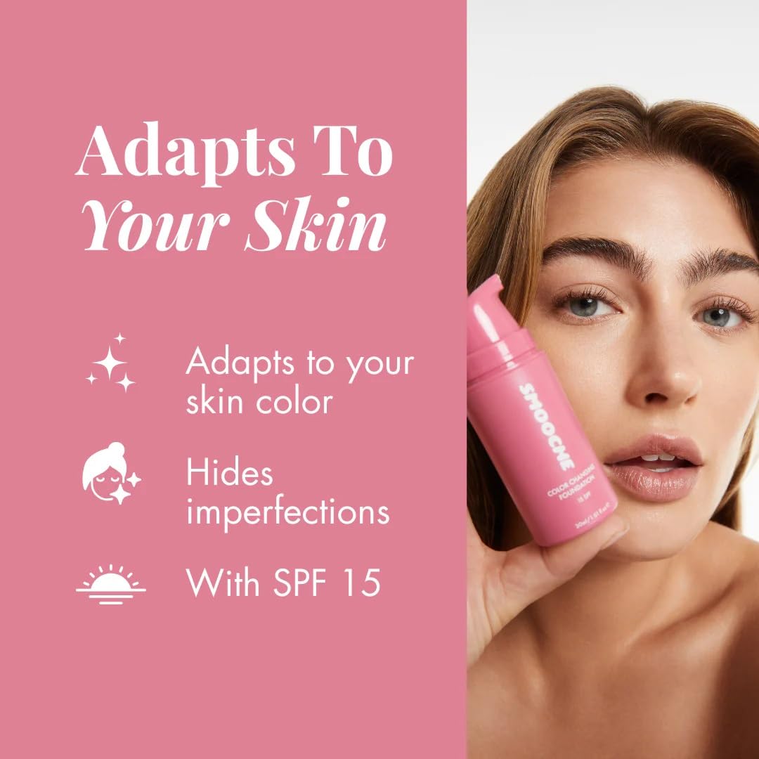 Smooche blended on arm demonstrating color change, visibly even skin tone