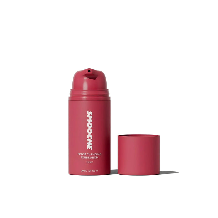 Smooche front packaging showing bottle and label, easy shade matching