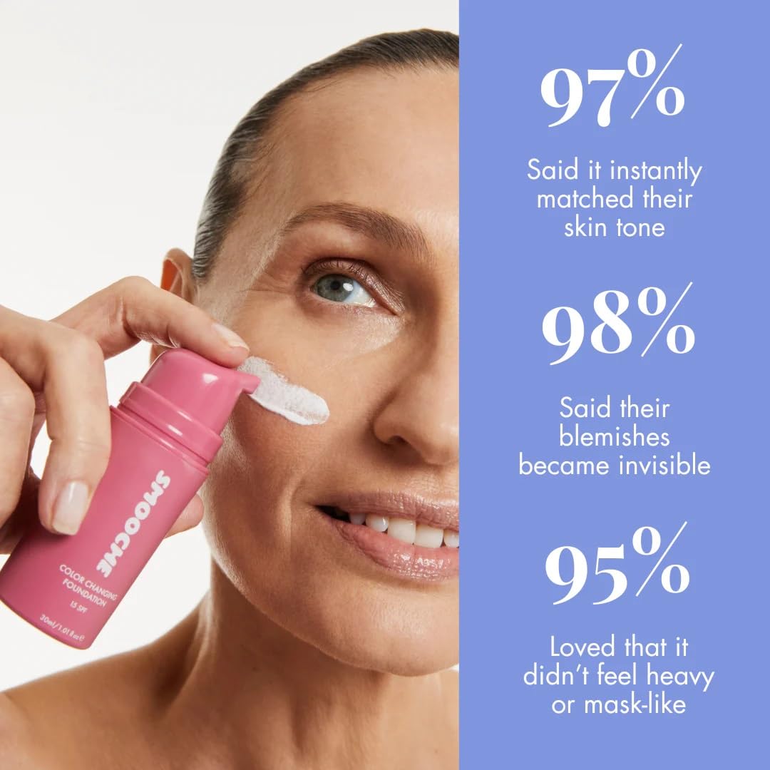 Smooche in a makeup bag lifestyle scene for on-the-go natural coverage
