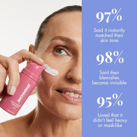 Smooche in a makeup bag lifestyle scene for on-the-go natural coverage