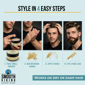 Smooth Viking before and after comparison showing added volume and definition benefit