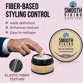 Smooth Viking used to create a textured messy hairstyle with natural matte finish