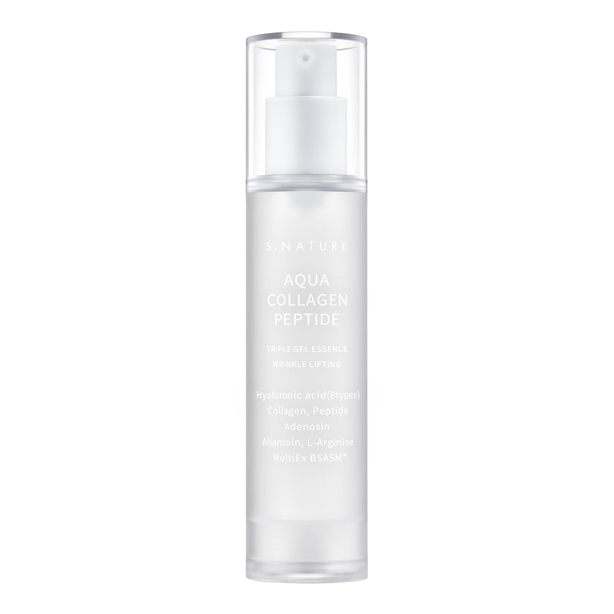 S.NATURE front packaging showing 50ml bottle and label, highlights lightweight hydration