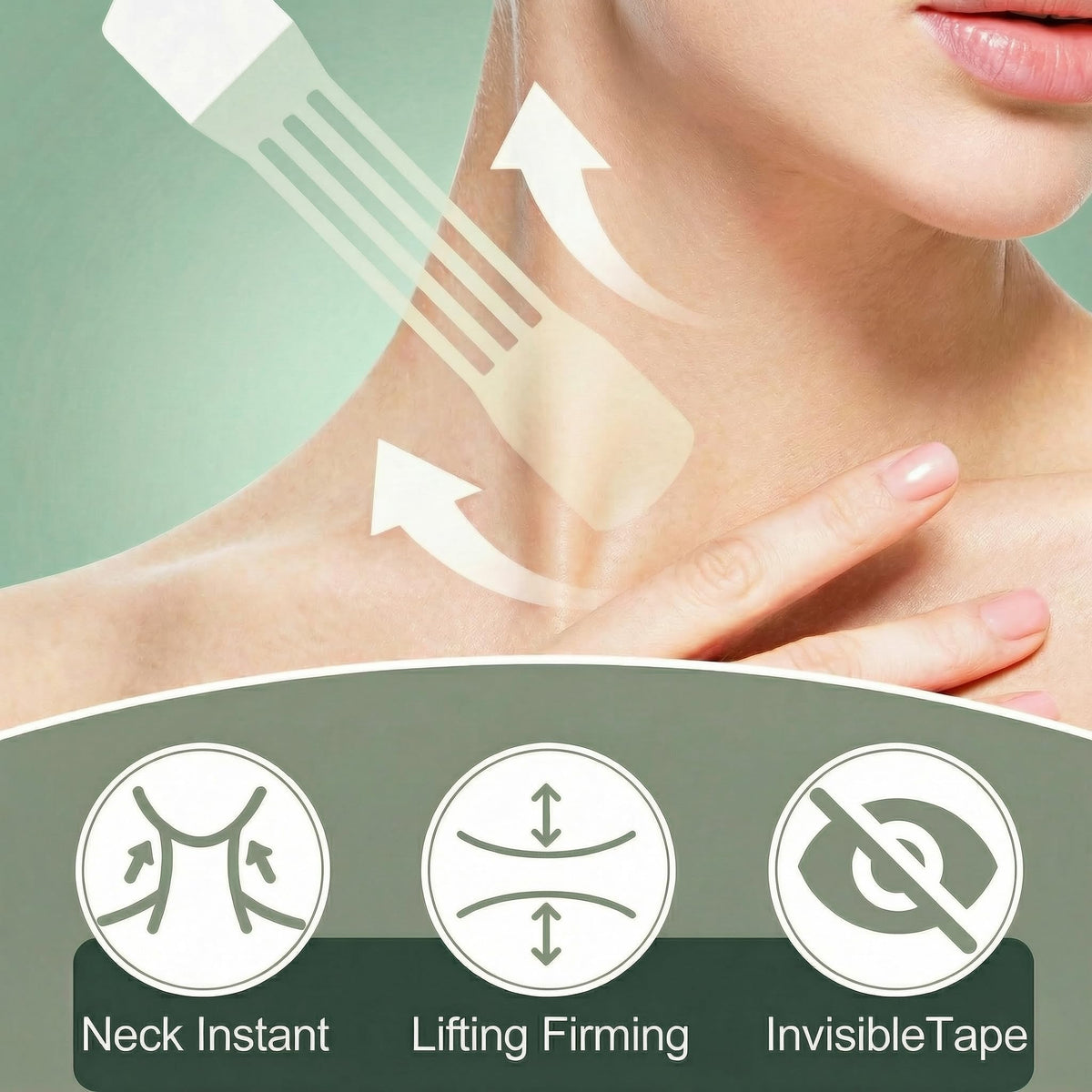 Snifflink close-up of ultra-thin polyurethane strip texture, matte finish that blends naturally