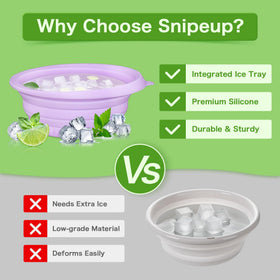 Snipeup bowl folded flat showing easy travel and space-saving storage