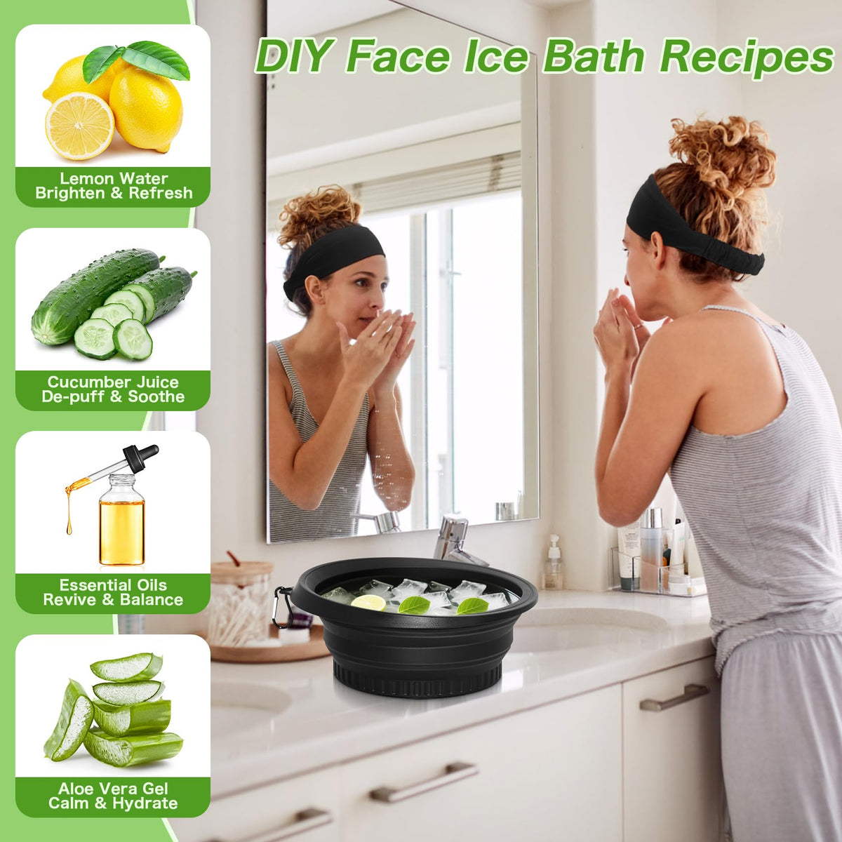 Snipeup internal ice tray detail showing how the built-in mold creates full-face ice