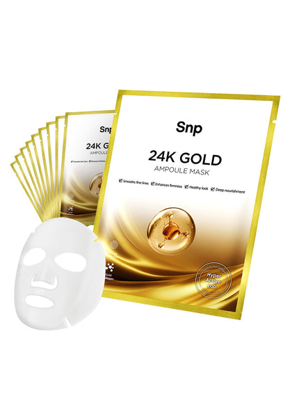 SNP front packaging showing ten-sheet box and product branding benefits hydration