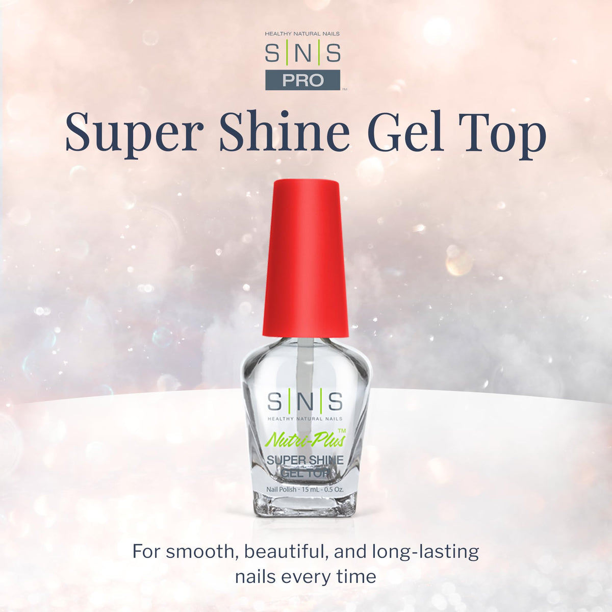 SNS Healthy Natural Nails brush detail illustrating smooth, even application