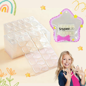 SnypeeLab front packaging showing 480pcs tabs and benefit of kid-friendly sizing