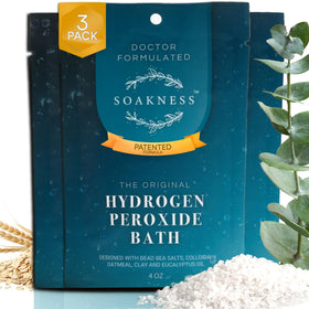 Soakness front packaging showing product identity and benefits