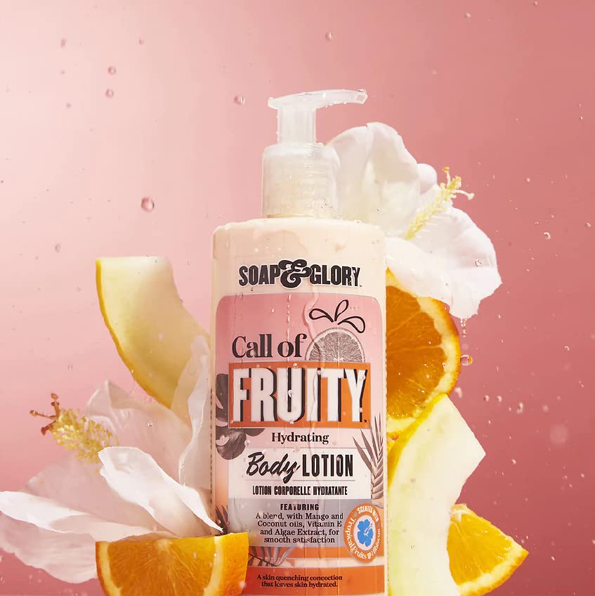 Soap & Glory applied on arm showing smooth hydrated skin benefit