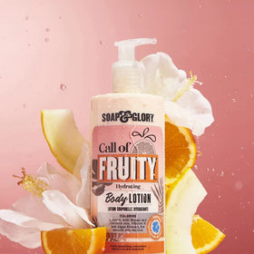 Soap & Glory applied on arm showing smooth hydrated skin benefit