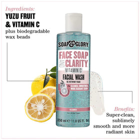 Soap & Glory foamy pump lather demonstrating gentle cleansing benefit