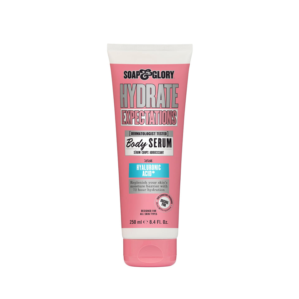 Soap & Glory front packaging showing bottle and label, highlighting fast absorption