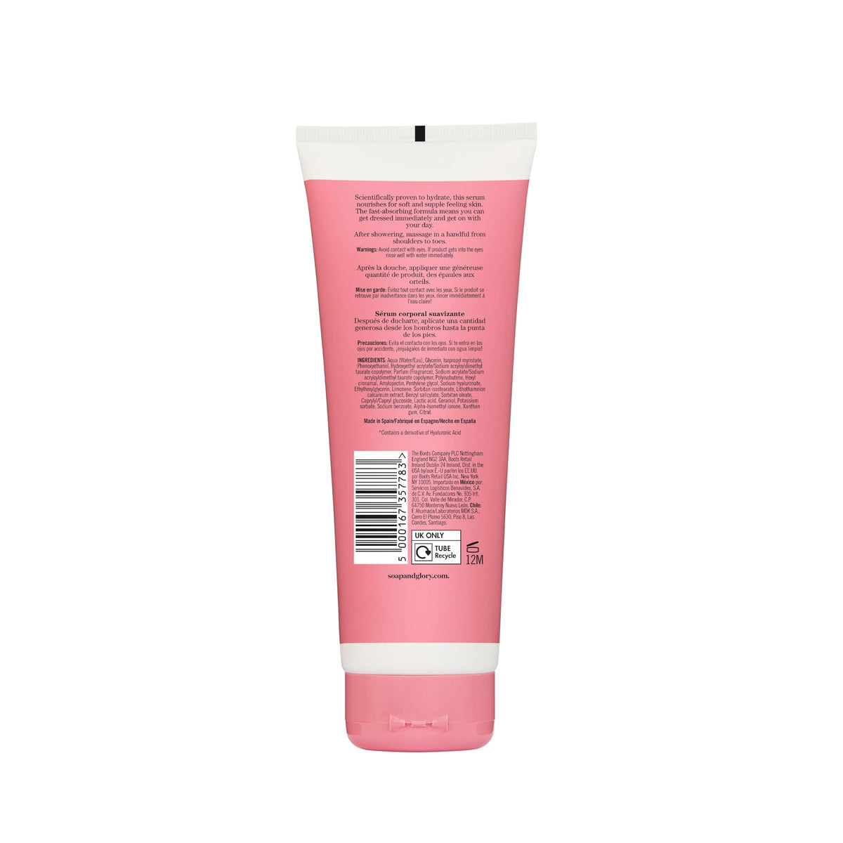 Soap & Glory pump dispensing serum, demonstrating easy controlled application benefit