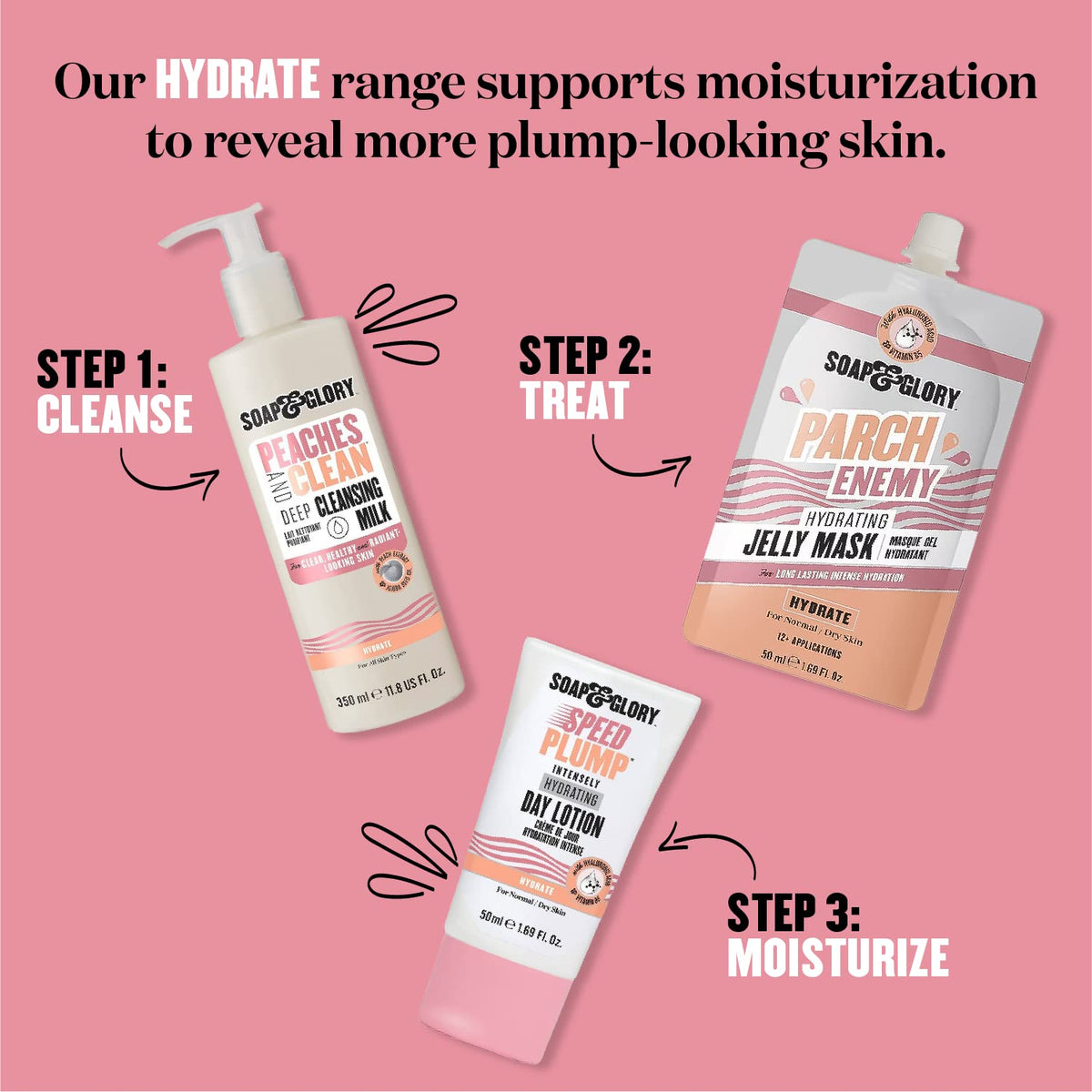 Soap & Glory removing eye makeup gently for soft, comfortable skin