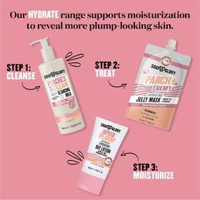 Soap & Glory removing eye makeup gently for soft, comfortable skin