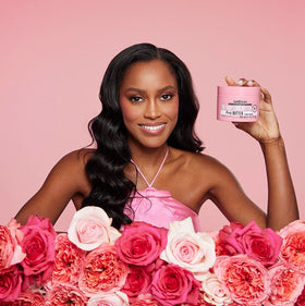 Soap & Glory open tub revealing rich creamy texture, shows hydration promise