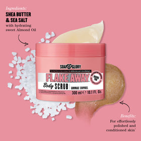 Soap & Glory scrub texture close-up revealing gentle exfoliating beads for polished skin