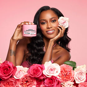 Soap & Glory tube cap detail demonstrating easy-open dispensing and mess-free use