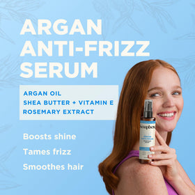 Soapbox serum texture on hand showing lightweight oil for glossy finish