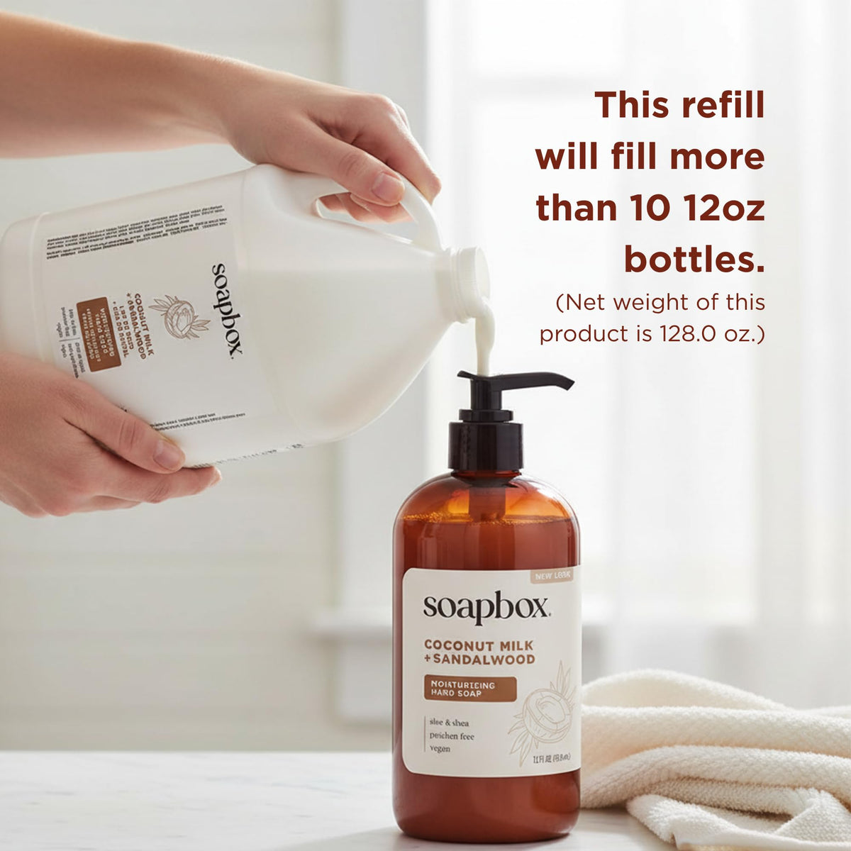 Soapbox in bathroom wall dispenser demonstrating commercial readiness