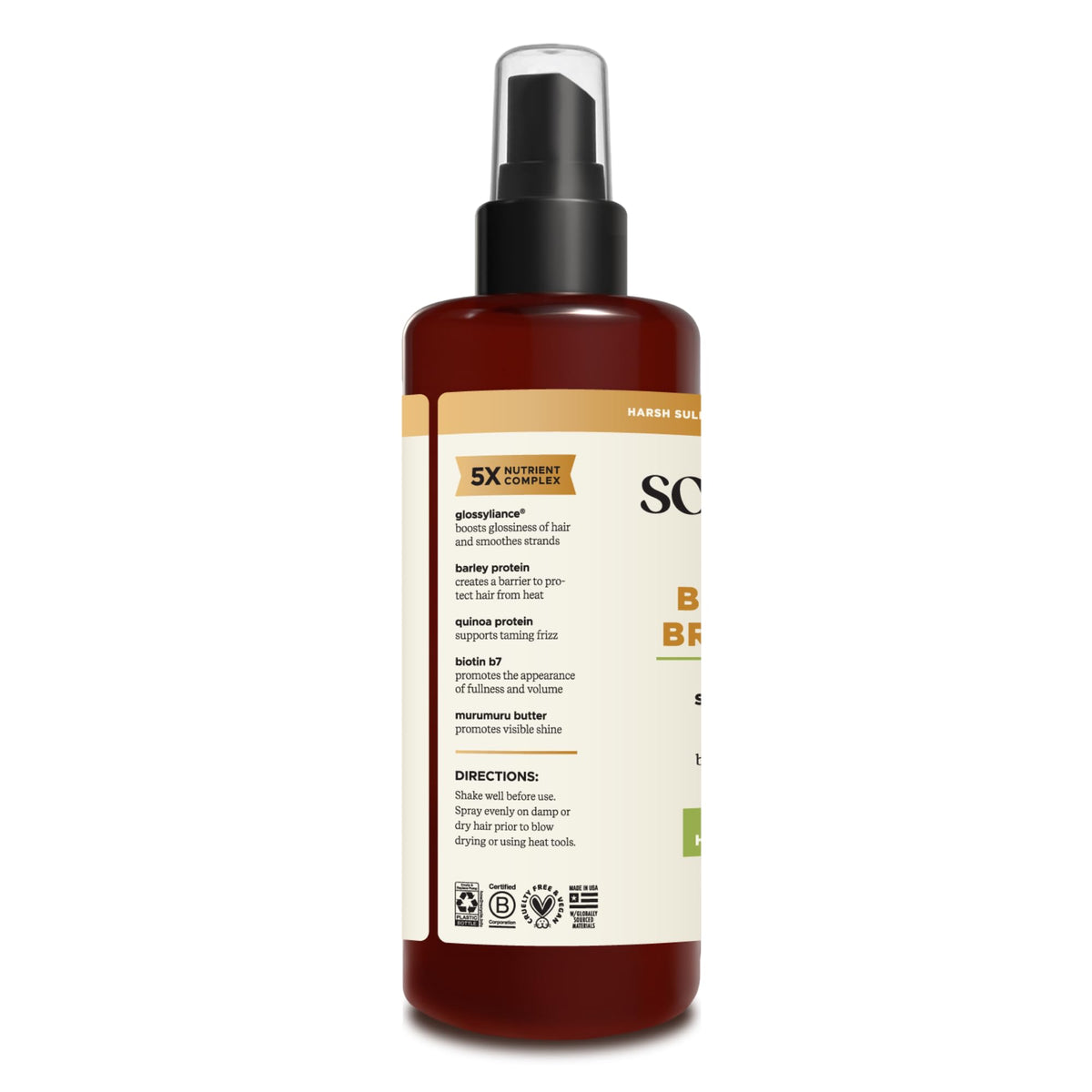 Soapbox close-up on smooth hair cuticle to show frizz reduction benefit
