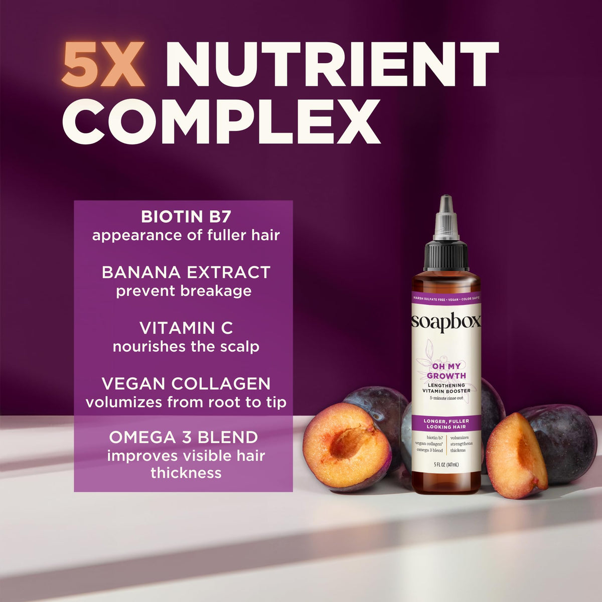 Soapbox after rinse showing fuller, volumized hair appearance