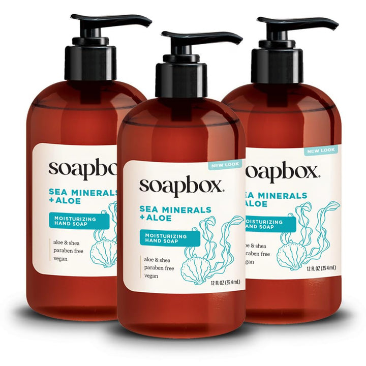 Soapbox front packaging showing label and gentle cleanser benefit
