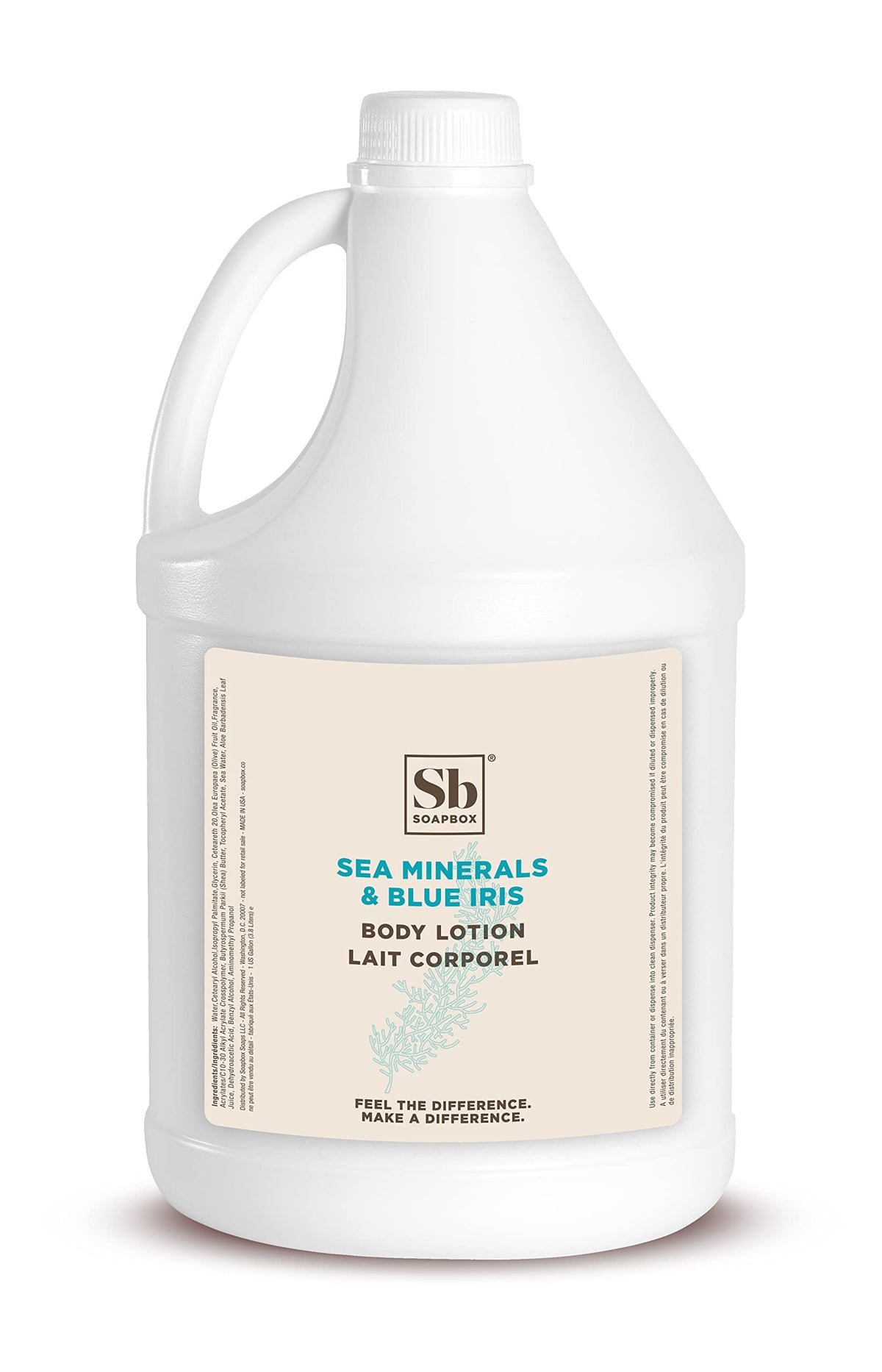 Soapbox front 1‑gallon bottle showing product label and clean design