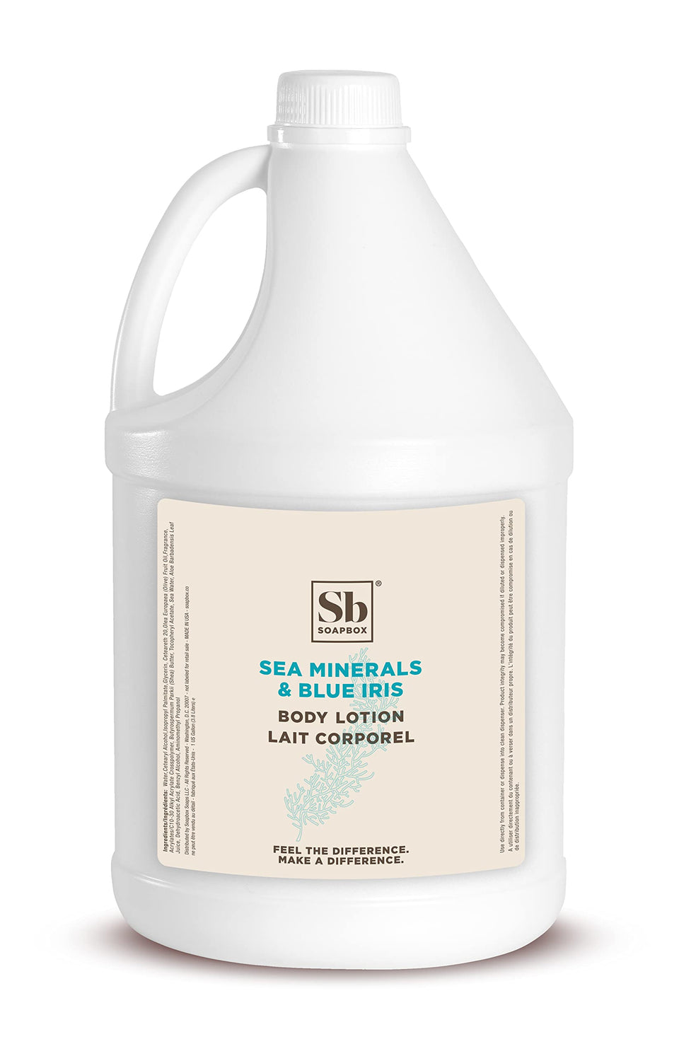 Soapbox front 1‑gallon bottle showing product label and clean design