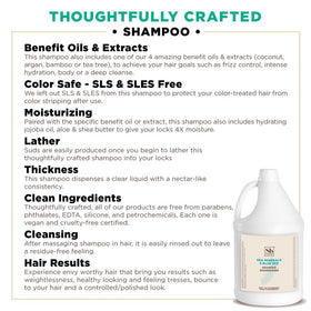 Soapbox shampoo texture being poured illustrating moisturizing, non-stripping feel