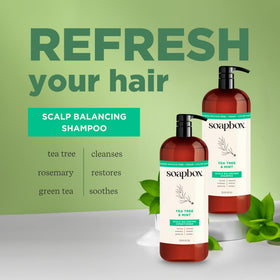 Soapbox shampoo texture close-up showing light gel lather for gentle cleansing benefit