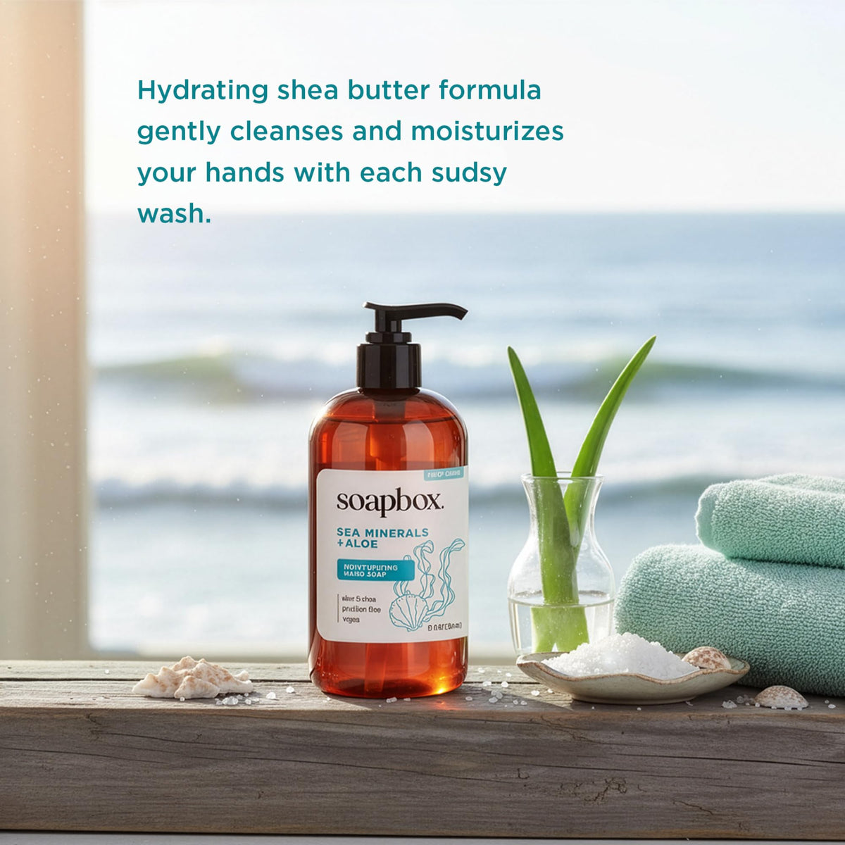 Soapbox creamy foam texture highlighting moisturizing performance