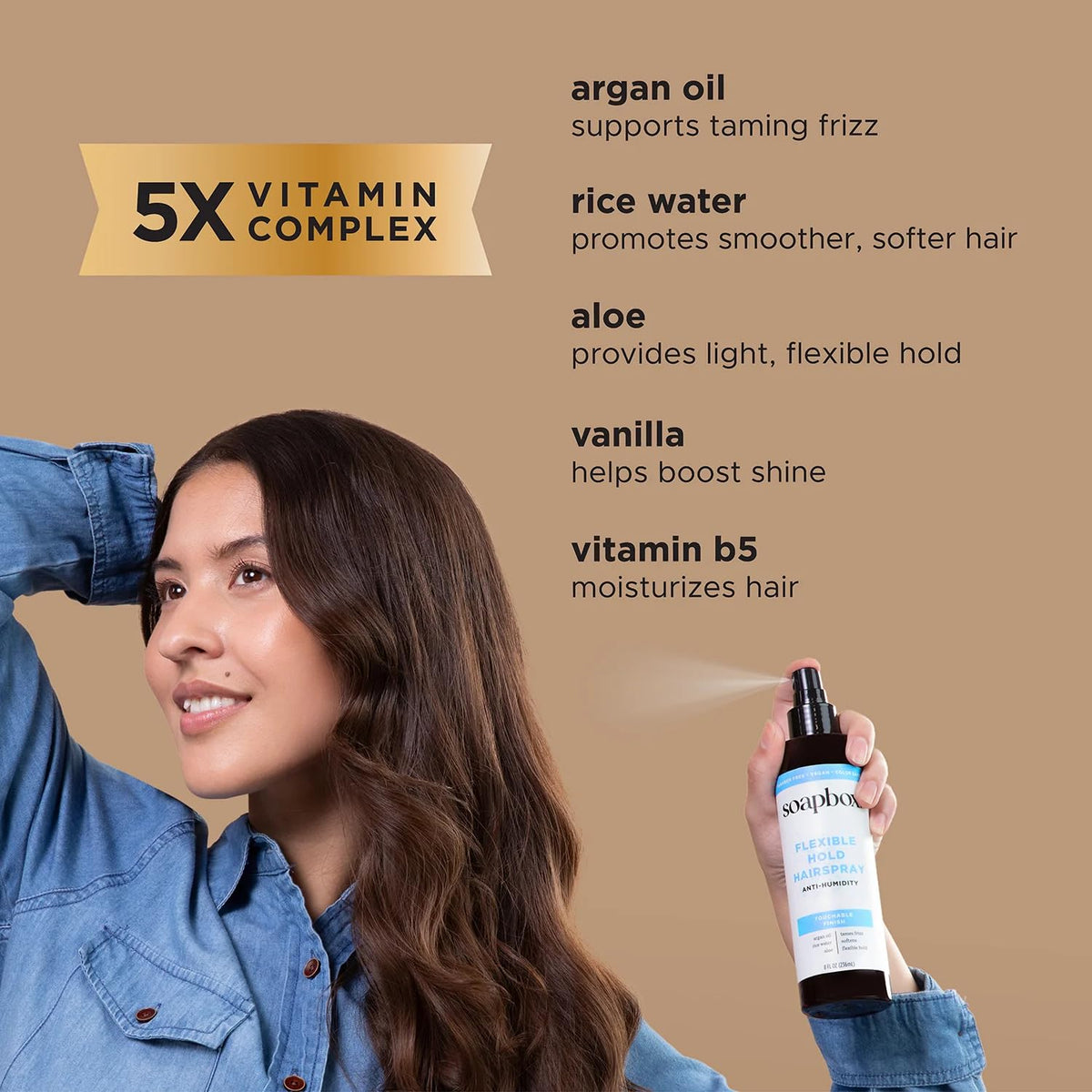 Soapbox fine mist texture demonstrating even coverage and light hold